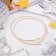 Earrings of the Ring "Classic" d = 7 cm, color gold