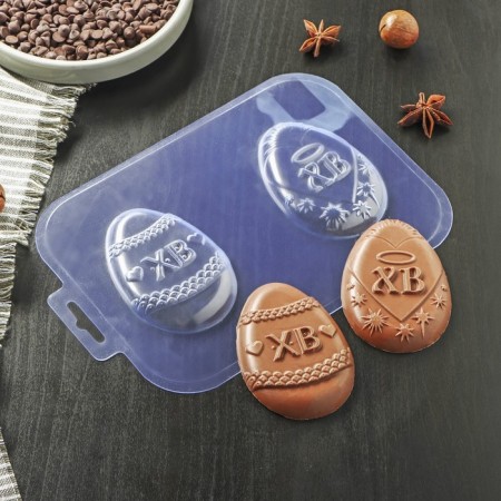 Form for chocolate and sweets Plastic "HB DUETH", the color is transparent