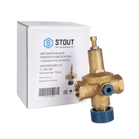 Pillet SVS-0050-526115, 1/2 ", internal threads, with the exit under the manometer 0524.115-5