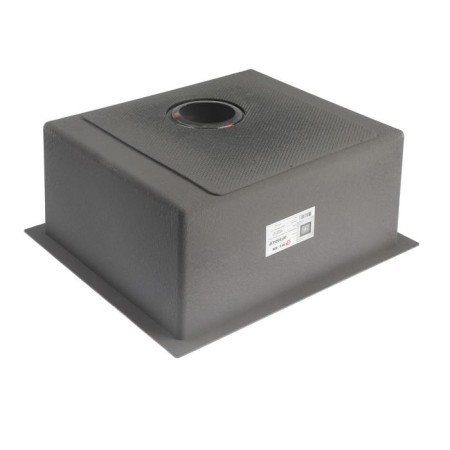 Kitchen sink Aflorn AF95043F, Sredal, S = 3.0 and 0.8 mm, 50x43x20 cm, siphon, graphite-3