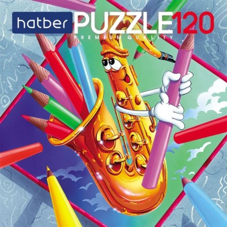 Puzzle Maxi Premium "Funny saxophone", 120 elements-3