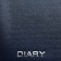 Leduced Diary A5, 160 sheets, Attomex. Orion, solid boumvinyl cover with foam rubber, liesse, block 70 g/m2, blue