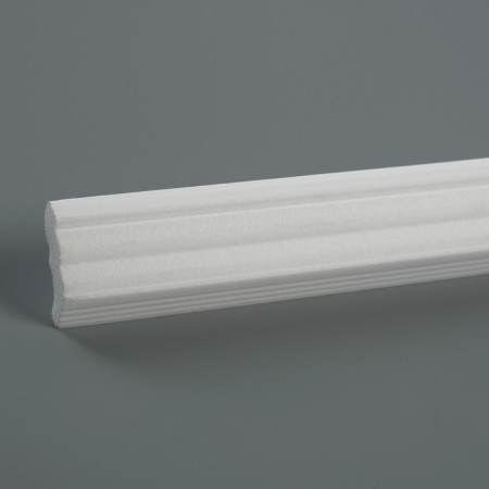 Ceiling skirting board 03502E, white 24x25x2000 mm-3