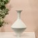 Vase for flowers decorative "Stella" color white 25 x 16 x 16 cm
