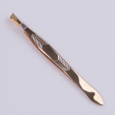 Pinzet beast, wide, 9 cm, silver/golden color-4