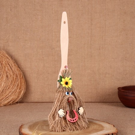 The amulet "Brown Domovaya", 30 cm, mix-1