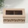 Casket Wood 2 divisions "Flower pattern" 8.8x16.2x7 cm