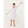 Children's robe with a hood, height 128 cm