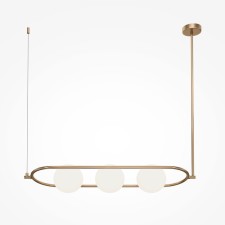 Светильник подвесной Maytoni MOD221PL-03BS, 3хE14, 40Вт, 89х25,5 см, цвет латунь