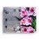 Watching clock, interior "orchids", silent, 20 x 26 cm