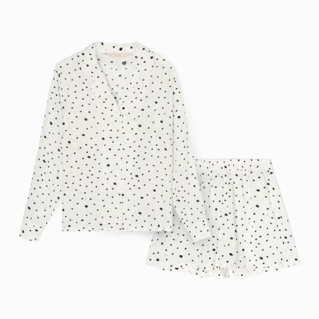 Pajamas (shorts, jacket) KAFTAN, White, size 40-42-5