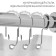 Hook for curtains with balls, 7.5 × 4 cm, 10 pcs, silver/transparent color