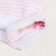 Women's socks shortened "flamingo", white/pink color, size 23-25