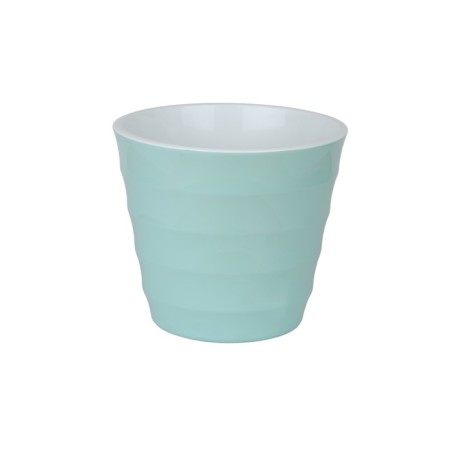 Plastic pot with the Laura tab, mint color