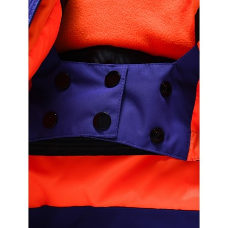 Ski costume for a boy, height 134 cm, orange color-9