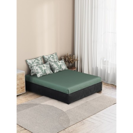 Bed linen duet "Green jungle", size 220x240 cm, 145x215 cm - 2 pcs, 50x70 cm - 2 pcs-2