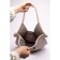 Sobo bag female, genuine leather, ludor beige, 45x12x26 cm