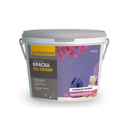 Professional wallpaper paint, latex, super -bud, 14 kg