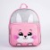 Baby backpack for a girl with a pocket "Bunny", artificial leather, 27x23 x 10 cm