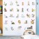 Sticking plastic interior color "English alphabet in pictures" 30x60 cm