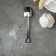 A dessert spoon made of stainless steel Magistro “shovel”, length 15.5 cm, rectangular shape, silver color