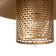 Lamp Bayerlux "TuAZ" E27 40W gold 25x25x13cm