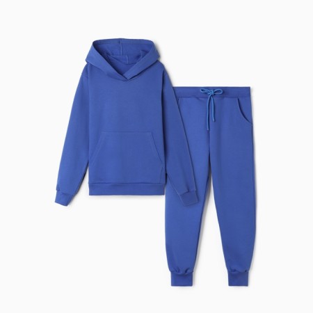 Kit for children (sweatshirt, trousers) I am beginning, the color is blue, height is 116 cm