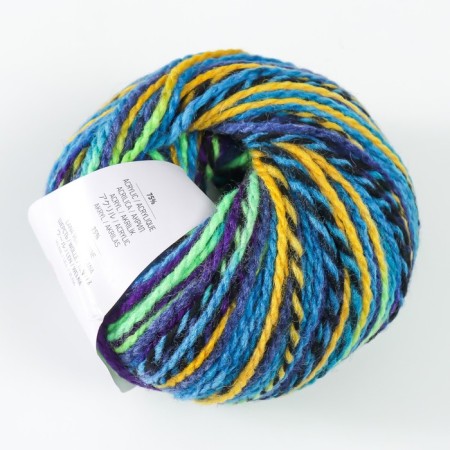 Yeritage yarn 75% acrylic, 25% wool 125m/50g (334 blue-violet-yellow)-1