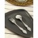 Set of cutlery "Troika", 12 items, thickness 2 mm, silver color