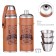 Alcohol flask "Huntsman", stainless steel, cover, 300 ml, 3 piles of 30 ml