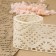 Knitted lace, 65 mm × 10 ± 1 m, beige color