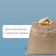 Jute bag, 45 × 60 cm, density 315 g/m², weaving 46 × 40 threads, with ties