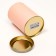 Tubus 73x110 mm (90 mm inner height), cardboard, peach, metal cover