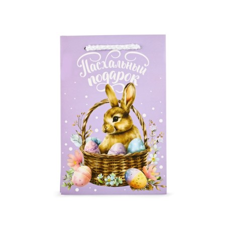 Gift package for Easter cake, hare, 12 × 18 × 12 cm-3