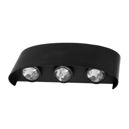 Fronts' lamp "Semesfer", FSD-003, 6 W, 3000K, 3 rays, IP65, 220 V, metal, black