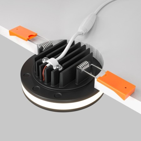 The built-in lamp Technical DL303-L7B, 7W, 8x8x3.2 cm, LED, 450LM, 3000K, Black Color Black-5