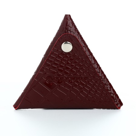Monetnik on the button, Textura, burgundy color