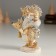 Polystone souvenir "Hedgehogs with a golden bag" 7x4.5x11 cm