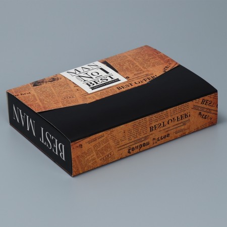 Box a gift folding envelope, packaging, "Best Man", 22 x 16 x 5 cm-2