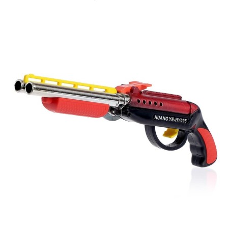 Pneumatic “double -barreled gun” gun shoots with silicone bullets, MIX color-4