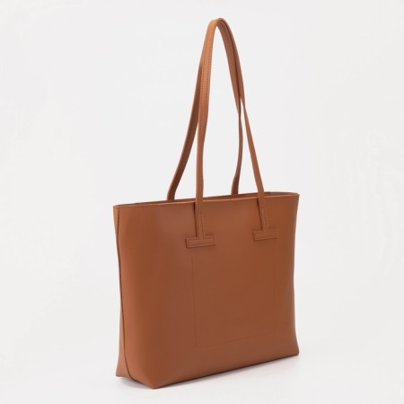 Zipper bag with lightning, terracotta color-2