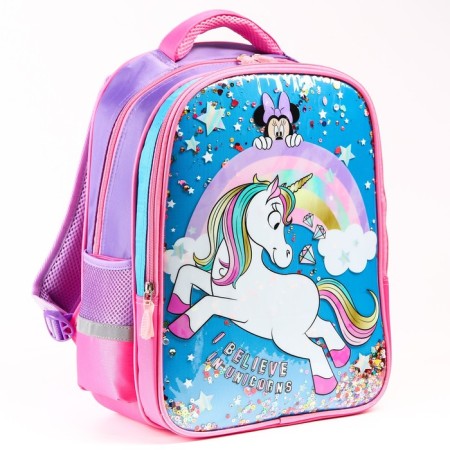 School backpack, 39 cm x 30 cm x 14 cm "mouse", Minnie and unicorn-6