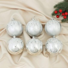 Set of balls plastic D-8 cm, 6 pcs 