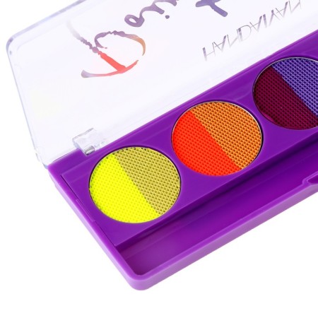 Aquagram for the face and body, glows from ultraviolet radiation, brush, 10 colors-3