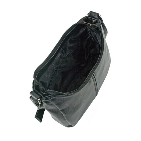 Women's bag (B2805-00110) Artificial leather + suede, black, 1x210x30 cm-1