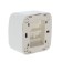 Switch Union "Electra", 10 a, 2 keys, external, backlight, white