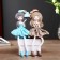 Souvenir Polystone "Baby in a dress with a lush skirt, with a bow" MIX 17x8x8 cm