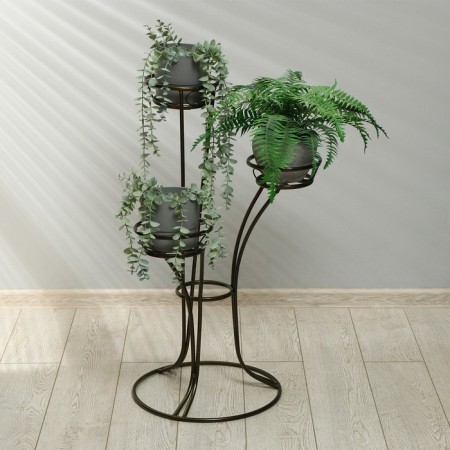 Flower stand, floor, 3 pots, d = 14 cm, bronze, "pyramid 3"-2