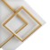 Lumber "Valoni" LED 70W 4000K with a white-gold 50.5x50.5x8 cm Bayerlux
