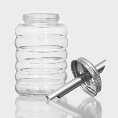 Glass sugar tower with a dispenser of the Dilan "Waves", 280 ml, 7 × 13.5 cm-2